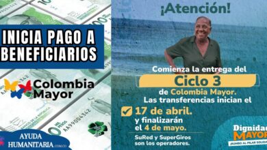 beneficiarios de Colombia Mayor